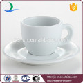 85ml Sublimation weiße Keramik Kaffeetasse Set akzeptieren benutzerdefinierte Design